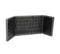 Bewinner B089T Foldable Keyboard, Folding Portable Wireless Keyboard with Touchpad, 64 Keys USB C Computer Keyboard for Laptop Tablet (Grey)