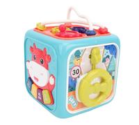 Bewinner Baby Activity Cube 6-in-1 Educational Toy, Multi-Functional Toddler Activity Box with Interactive, Safe Design, Compact and Portable