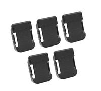 Bewinner Battery Storage Rack, 5 Pack ABS PC Battery Mounts with Belt Slot for 18V 20V 54V 60V Batteries (Black)