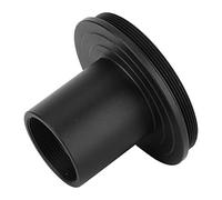 Bewinner Biological Microscope T Ring M42*0.75mm Thread to 23.2mm Mount Adapter Metal, Universal Microscope Camera Adapter for Image Recording, Sturdy Durable Black