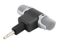 Bewinner Black Mini Stereo Microphone, 3.5MM Jack Lightweight Wireless Microphone, for Tablet Mobile Phone (4 poles)
