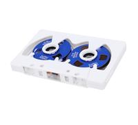 Bewinner Blank Cassette Tape Dynamic Visual Experience Reel to Reel Double Sided Metal Tape for Music Recording Player ABS Aluminum Alloy 50 Minutes Recording Time