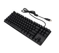 Bewinner Blue Switch Mechanical Keyboard RGB Backlight Gaming Wired Keyboard for Laptop Black, Metal Panel Construction, Foldable Back Support for 10 Users