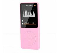 Bewinner Bluetooth MP3 Player | BT5.3 Wireless, 128GB Expandable, 30H Playback, HiFi Lossless Sound with Built-in Speaker & Recorder, Ultra-Light 23g for Sports & Travel (Pink)