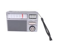 Bewinner Bluetooth Solar Radio, Portable AM FM SW Radio with Solar Panel USB Charging, Retro Wireless Speaker for Camping, Outdoor, Emergency Preparedness (Grey)