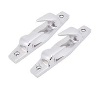 Bewinner Boat Bow Chocks, 6 Inch Stainless Steel Mooring Cleats with 3 Holes, Left & Right Fairlead Dock Cleats for Anchoring and Mooring