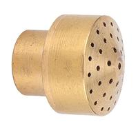 Bewinner Brass Fountain Nozzle Spray Head G1/2 Inch Female Thread Firework Water Sprinkler for Garden Pond Landscape Architecture Decor, Submersible Pump Compatible (2 Points 12.5mm Internal Teeth)