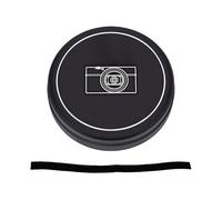 Bewinner Camera Lens Cover Fit for G7X MarkIII & MarkII, 55mm Aluminum Alloy Front Cap with Soft Cushioning, Scratch Resistant Black