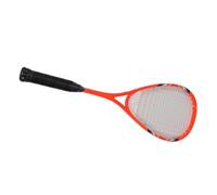 Bewinner Carbon Aluminum Alloy Squash Racket Set for Beginner, Lightweight 204g Training Racquet with Durable Nylon Strings, Oversized Face Shock Absorbing Grip, Includes Bag & Ball (Orange)