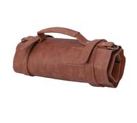 Bewinner Carving Cutter Bag Wear-Proof 10 Slot Roll Pouch for Carpenter Studio & On The Go PU Leather