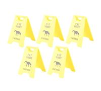Bewinner Cat Vomit Warning ABS Pet Sign for Safety Adults Kids Home Garden Decoration 5PCS 2.64 X 3.94in (Cat)