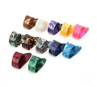 Bewinner Celluloid Thumb Pick 12 Pcs Guitar Finger Picks Pack, Glossy Appearance for Beautiful Sound, Guitar Enthusiasts/Begginers for Various Musical Instruments