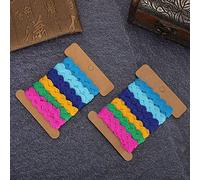 Bewinner Color Zigzag Ribbon, 8mm Wavy Trim Lace Ribbon for DIY Sewing (1)