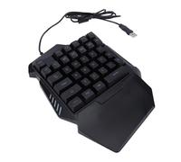 Bewinner Compact One-Handed Gaming Keyboard | 35-Key RGB Backlit, 3ms Response, Plug & Play for PC, Wrist Rest & No-Conflict Keys