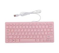 Bewinner Compact Wired Gaming Keyboard, 78 Keys Quiet USB Computer Keyboard with Anti Slip Foot Pads and Rounded Edges for Comfortable Typing, Working, and Gaming (English Version)