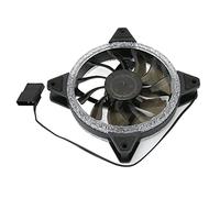 Bewinner Computer Case Fan, Adjustable Color RGB Cooling Fan for Computer Chassis,120mm Computer Cooling Fan with Screws, Wireless Quiet Edition