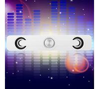 Bewinner Computer Laptop Speaker for Notebook, Professional Small Desktop Speaker with 3.5mm Jack, 2.0 Channel Bass, White - Portable Volume Control, 3W (White)