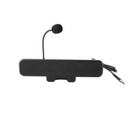 Bewinner Computer Speaker with Detachable Mic, USB Wired Desktop PC Speaker Clamp On Display Mount, Plug and Play Volume Control and One Touch Mute for Gaming Meetings