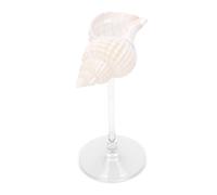 Bewinner Conch Shell Wine Glass - Handmade Elegant Goblet for Cocktails, Unique Seashell Design for Wedding Party Bar Decor, Cold Drinks Cup (Style 3)
