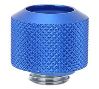 Bewinner Cooling Hard-tube Compression Fitting, Male G1/4in Compression Fitting, Support PETG/PMMA Hard Pipe Within 14mm OD, Water Cooling Compression Fitting (Blue)