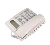Bewinner Corded Phone with Speakerphone, LCD Display Desktop Corded Telephone, Semi Hands Free Landline Phone with Caller ID, 3-Group Alarms, DTMF Systems, 1-99 Hours Do Not Disturb, (White)