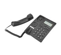 Bewinner Corded Phone with Speakerphone, LCD Display Desktop Corded Telephone, Semi Hands Free Landline Phone with Caller ID, 3-Group Alarms, DTMF Systems, 1-99 Hours Do Not Disturb, (Black)