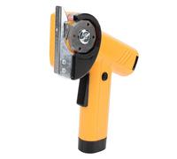 Bewinner Cordless Electric Scissors with LED Display & Light, 2000mAh Rechargeable Battery Powered Handheld Cutter for Fabric, Cardboard, Leather, Plastic, Carpet,Includes Storage Box & (Yellow)