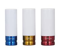 Bewinner CR-MO Alloy Steel Wheel Nut Socket Set 3-Piece 17mm 19mm 21mm, Colourful Wheel Nut Protector with Storage Box, for 1/2in Drive Impact Wrench Electric Pneumatic Tools