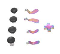 Bewinner D Pads Replacement for Controller Series 2 with Interchangeable Paddle Shape for Hardcore Gamers Stainless Steel Accessory Parts for Series 2 Controller (Gradient Color)