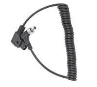 Bewinner D-TAP Plug to DC Port Power Cable, Spring Wire DC Monitor Supply with Lock, 40-80cm Black Plastic Cable for BMCC BMPC ATOMOS BESTVIEW Monitor Fill Light