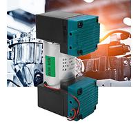 Bewinner DC 24V Mini Vacuum Pump 24W 10-20L/min Large -90~350kpa Low Noise Diaphragm Pump for Air Sampling Device Laboratory Instrument 7mm Connection (DC24V)