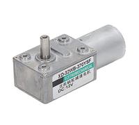 Bewinner DC Gear Motor 12V 100RPM Self Locking CW CCW Speed Regulation Micro Gear Reduction Motor, Aluminum Alloy Metal, Low Noise Torsion for Automation Equipment (5r/min)