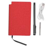 Bewinner Digital Drawing Notebook,Smart Digital Pen,AI Drawing,Sync Paper Screen,Sound Drawing,Record Share Real Time, Export PDF Image,Offline Storage (Linen Texture Red)