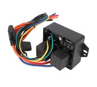 Bewinner Digital Fans Controller 12V Adjustable Temperature Electric Fan Control Switch Kit for Single Dual Fans with LED Display