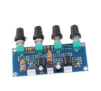 Bewinner Digital Power Amplifier Board 2-Sound Channel, NE5532 Preamplifier Module with High Medium Bass Adjustment, DC12V-24V Audio AMP Board for Amplifier, Lossless HD Sound Quality