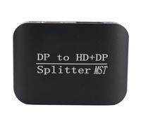 Bewinner DisplayPort to DisplayPort, HDMI Splitter MST SST Modes, 8K 30Hz Dual Display Adapter Iron Shell, Support 4K 60Hz Extended Mirror Mode, Plug and Play