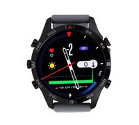 Bewinner Dive Smartwatch Professional Diving Watch for Men with Depth Sensor Barometer for Swimming Hiking, Zinc Alloy Silicone 1.43 Inches Screen (Black Grey)