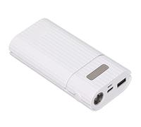 Bewinner DIY Battery Power Bank Case H02B, 2 Bay USB 5V 2A Fast Charger Box with Type C/Micro Input, Portable Empty Battery Holder for 20700 Batteries, Dual Slot Mobile (White)
