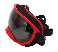 Bewinner Dog Goggles for Large Dogs, Windproof UV Protection Sunglasses for Dogs Adjustable Strap, Durable Pet Eye Wear, Red Frame Black Goggles (Red Frame and Black)