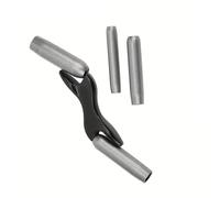 Bewinner Double Ended Masonry Jointer Tool 1/2 5/8 3/4 7/8 Inch Convex Brick Joint Finisher for Wall & Floor Finishing, Aluminum Stainless Iron Bricklaying Tool with Comfortable Handle (Black)