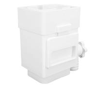 Bewinner Downspout Filter Adapter, Weatherproof Gutter Downspout Leaf Filter Guard for 3in 4in Drainpipe, Easy Installation & Space Saving Design (White)