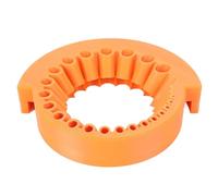 Bewinner Drill Bit Sharpener Attachment for 125mm Angle Grinder, ABS Power Drill Bit Grinder Tool for 2-13mm Bits, Efficient Restoration & User-Friendly Design