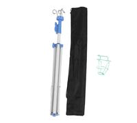 Bewinner Drip Stand with 4 Hook - Multifunctional Metal IV Pole Tripod Stand, 2.5ft - 6.9ft Adjustment Floor Bag Dart Board Stand (White)