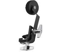 Bewinner Drum Silencer Muffler for Snare Drums, Convenience Design Clamp/Holder, Eliminate Overtones, Drum Kit Accessories, Alloy Black 5.6 X 1.6in (Black)