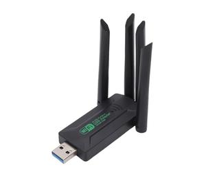 Bewinner Dual Band WiFi 6 USB Adapter 1300Mbps, 2.4G 5GHz Wireless Network Dongle for Desktop PC WPA3 Encryption, High Gain Antenna for Gaming Streaming