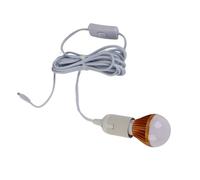 Bewinner E27 Ball Bulb Led Solar White Light 12v 5w 3meter Dc Line | Soft Light, Low Consumption And Stable, Durable Power, Convenient Manual Key Switch