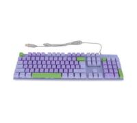 Bewinner Elderly Keyboard, Large Print USB Lighted Wired Keyboard with Backlit, Fast Response, Spill Resistant Design, Stable Support Bracket, Two Color Design For IOS (Purple)