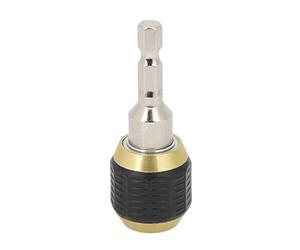 Bewinner Electric Drill Bit Fast Change Adapter Durable Chuck Converter for Convenient Operation for DIY Enthusiasts 1/4in Connector Hex Shank Popup Tool Fits for Round Handle Non-Slip Design (60mm)