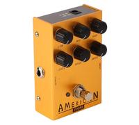 Bewinner Electric Guitar Distortion Overdrive Effects Drive Pedal Vintage Style for Guitarists of All Skill Levels Aluminum Alloy (AN 34 Gold)