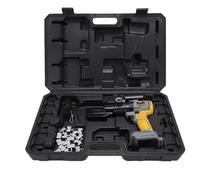 Bewinner Electric Hydraulic Cable Lug Crimping Tool, 45KN Power, 360° Rotatable Head, Non-Slip Grip, for Copper 10-70mm² & Aluminum 10-50mm² Wire, with 14 Dies & Storage Box